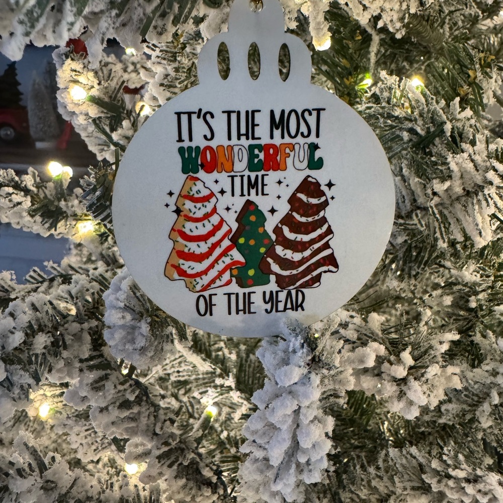 Christmas cake Ornament